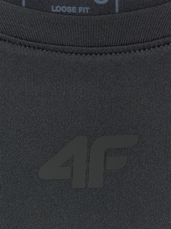 Damska koszulka treningowa 4F 4FWMM00TFTSF1829 - czarna