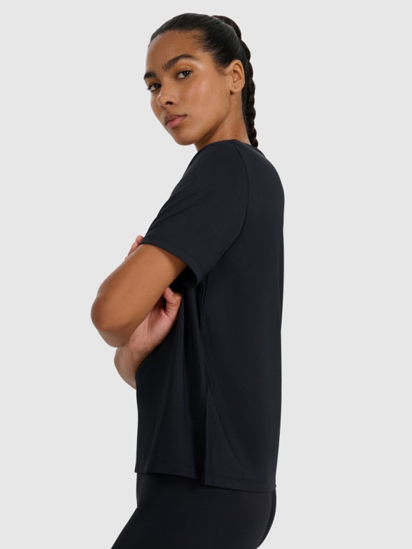 Damska koszulka treningowa 4F 4FWMM00TFTSF1829 - czarna