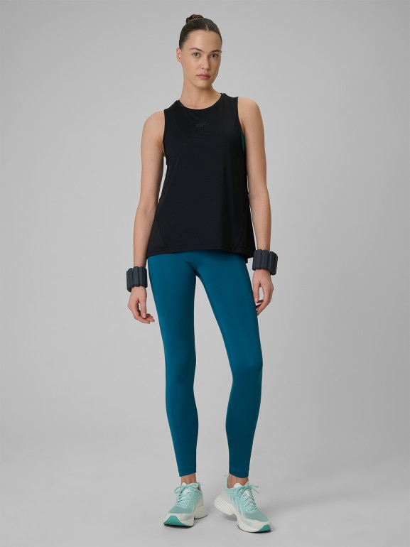 Damska koszulka treningowa 4F 4FWSS26TFSLF0767 - czarna