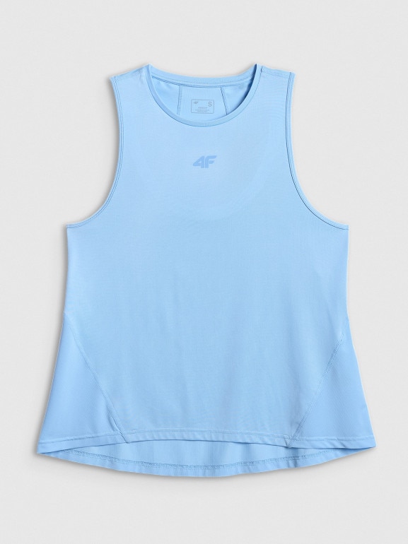 Damska koszulka treningowa 4F 4FWSS26TFSLF0767 - niebieska