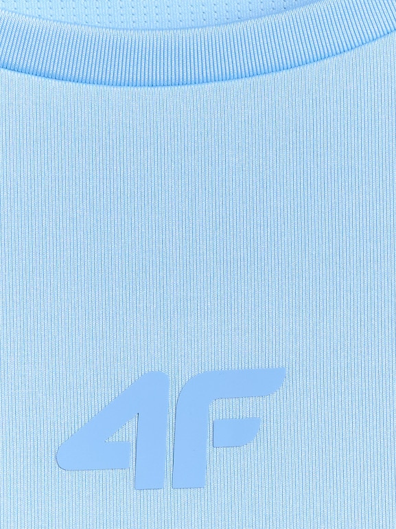 Damska koszulka treningowa 4F 4FWSS26TFSLF0767 - niebieska