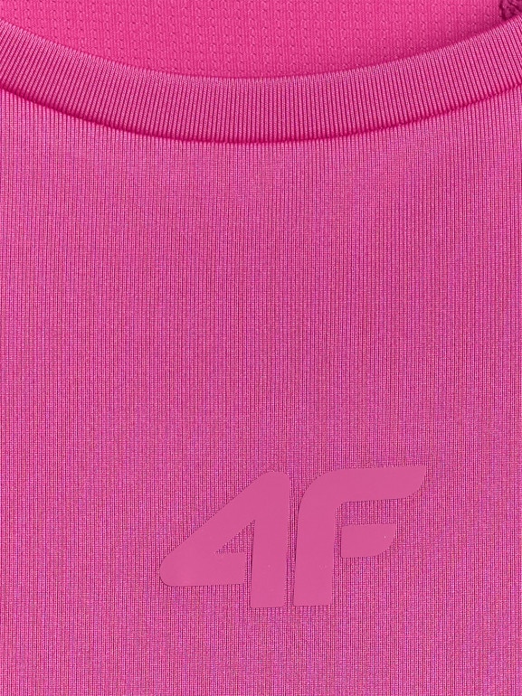 Damska koszulka treningowa 4F 4FWSS26TFSLF0767 - różowa