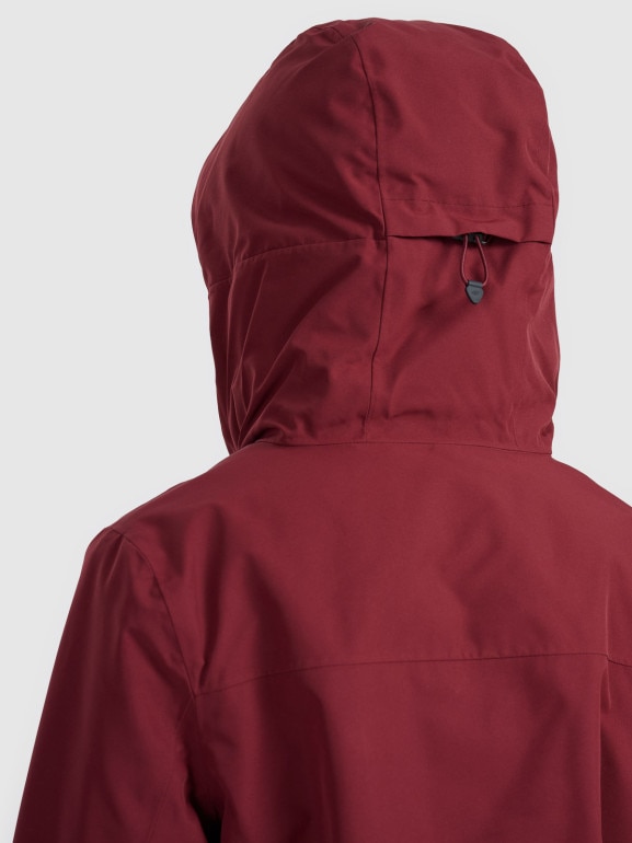 Damska kurtka narciarska 4F 4FRAW25TTJAF1071 - bordowa