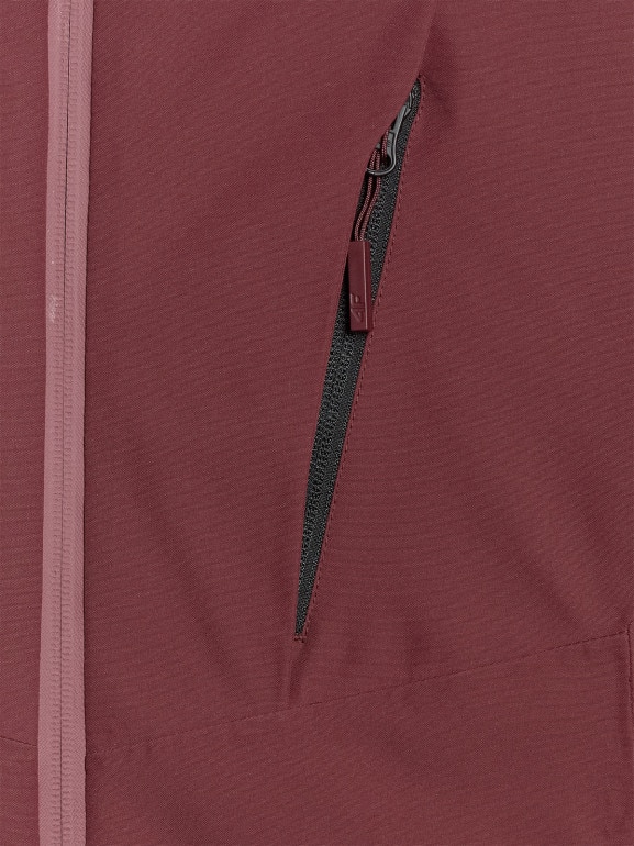 Damska kurtka narciarska 4F 4FRAW25TTJAF1071 - bordowa