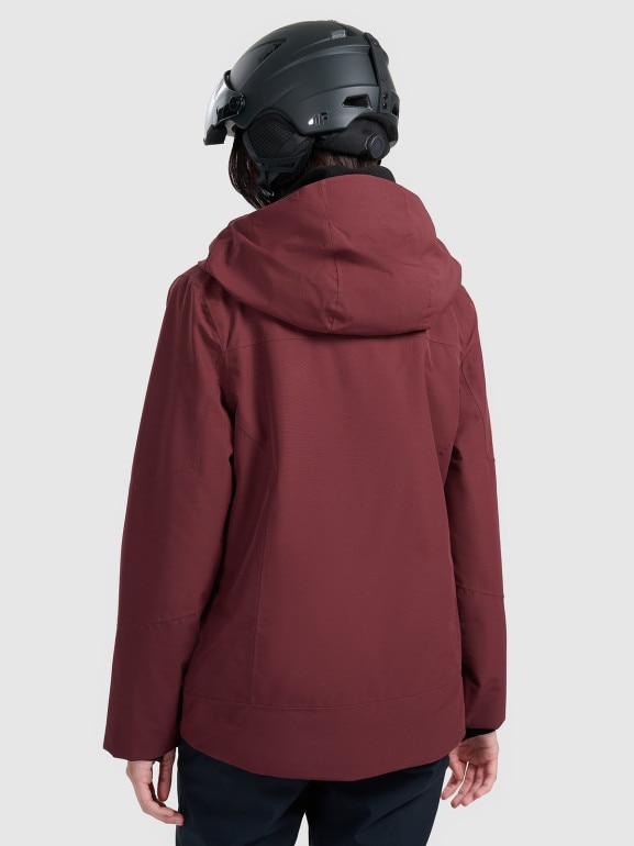 Damska kurtka narciarska 4F 4FRAW25TTJAF1071 - bordowa