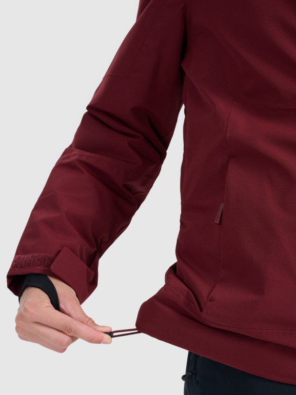 Damska kurtka narciarska 4F 4FRAW25TTJAF1071 - bordowa