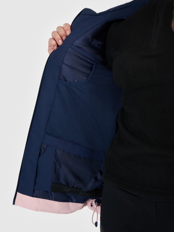 Damska kurtka narciarska 4F 4FRAW25TTJAF1071 - różowa