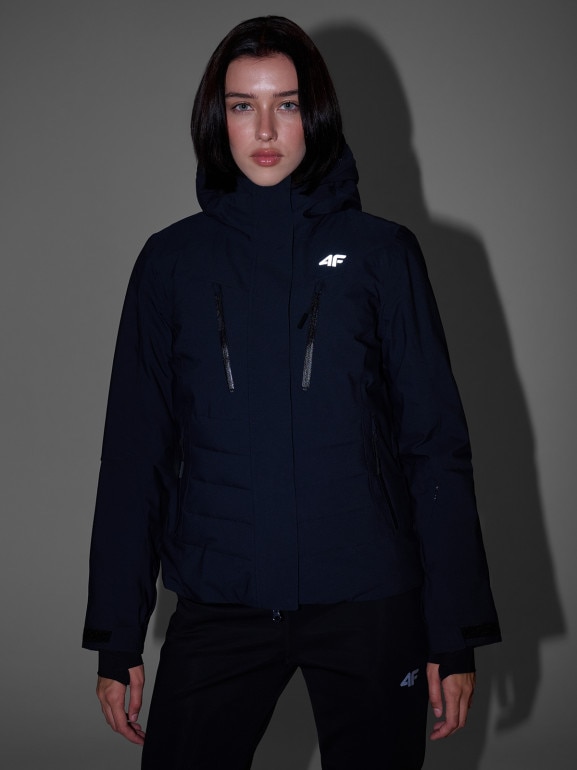 Damska kurtka narciarska 4F 4FRAW25TTJAF1072 - czarna