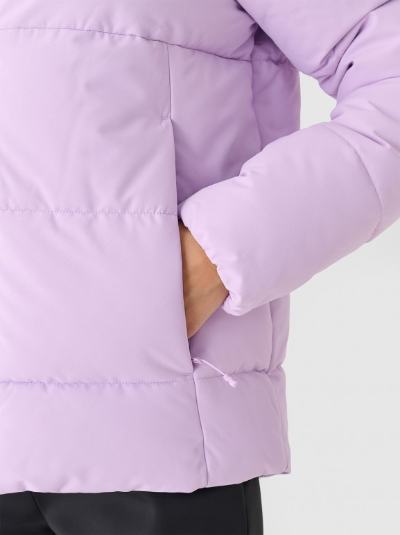 Damska kurtka narciarska 4F 4FWAW24TTJAF573 - fioletowa