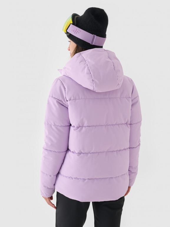 Damska kurtka narciarska 4F 4FWAW24TTJAF573 - fioletowa