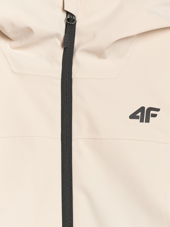 Damska kurtka narciarska 4F 4FWAW25TTJAF0807 - beżowa