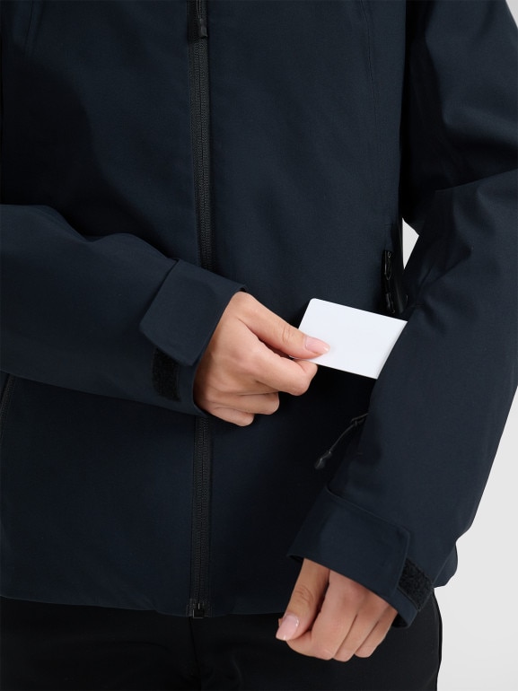 Damska kurtka narciarska 4F 4FWAW25TTJAF0807 - czarna