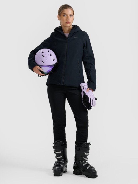 Damska kurtka narciarska 4F 4FWAW25TTJAF0807 - czarna