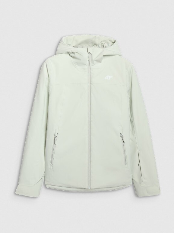 Damska kurtka narciarska 4F 4FWAW25TTJAF0807 - miętowa