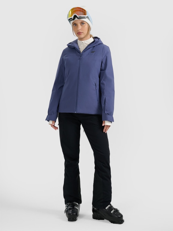 Damska kurtka narciarska 4F 4FWAW25TTJAF0807 - niebieska