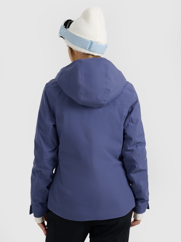 Damska kurtka narciarska 4F 4FWAW25TTJAF0807 - niebieska