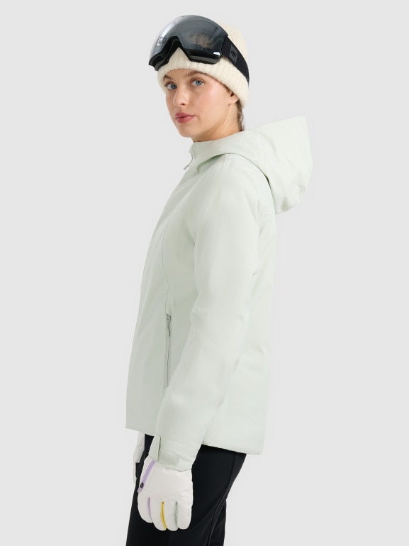 Damska kurtka narciarska 4F 4FWAW25TTJAF0807 - miętowa