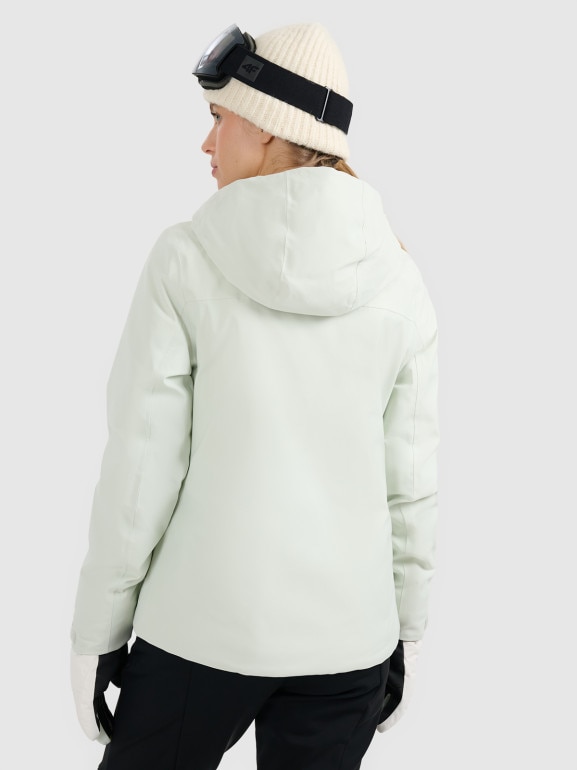Damska kurtka narciarska 4F 4FWAW25TTJAF0807 - miętowa