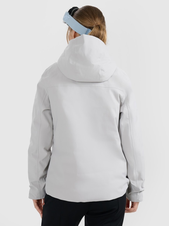 Damska kurtka narciarska 4F 4FWAW25TTJAF0807 - szara