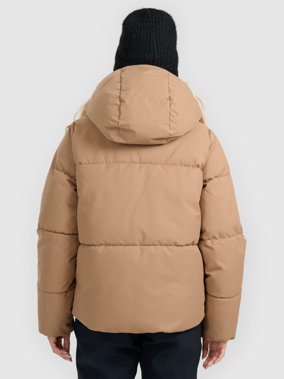 Damska kurtka narciarska 4F 4FWAW25TTJAF0808 - beżowa