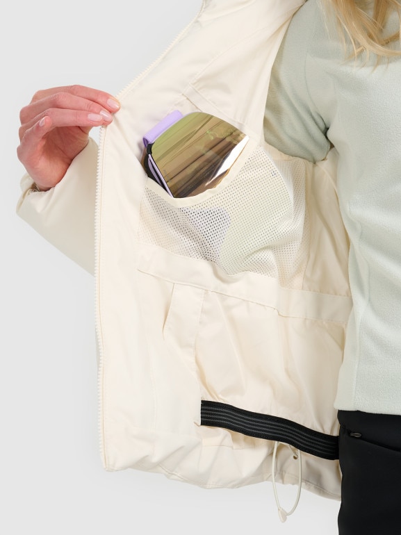 Damska kurtka narciarska 4F 4FWAW25TTJAF0808 - beżowa