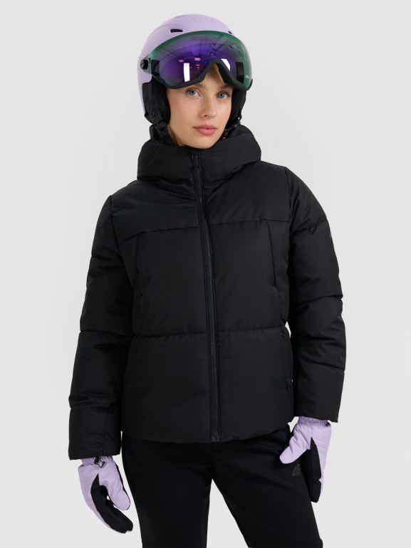 Damska kurtka narciarska 4F 4FWAW25TTJAF0808 - czarna