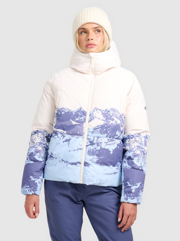 Damska kurtka narciarska 4F 4FWAW25TTJAF0808 - niebieska