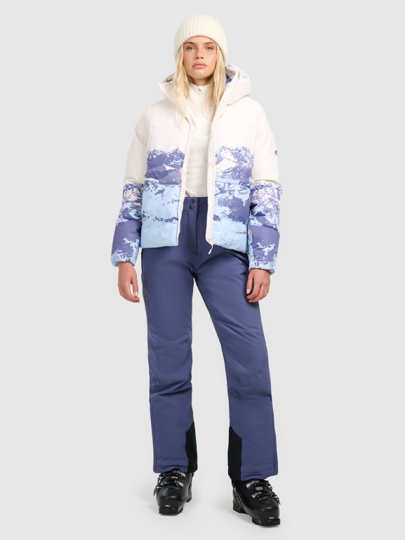 Damska kurtka narciarska 4F 4FWAW25TTJAF0808 - niebieska
