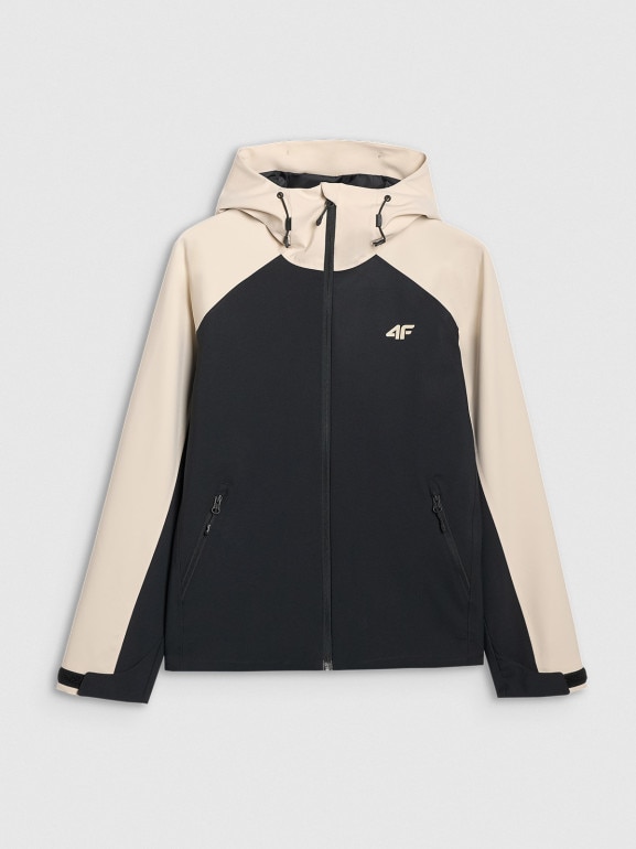 Damska kurtka przejściowa 4F 4FRAW25TTJAF0965 - beżowa