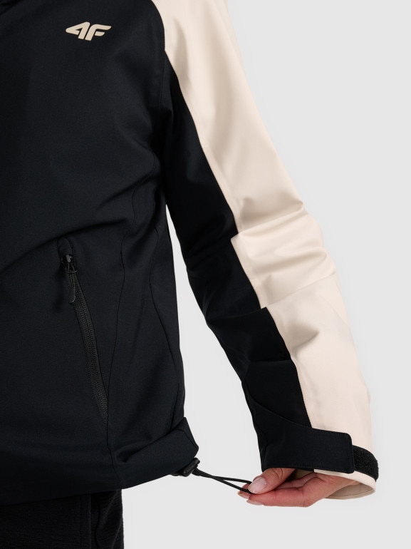 Damska kurtka przejściowa 4F 4FRAW25TTJAF0965 - beżowa