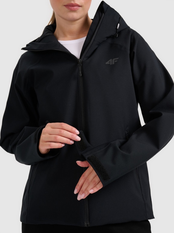 Damska kurtka przejściowa 4F 4FRAW25TTJAF0965 - czarna