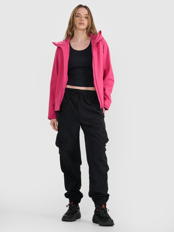 Damska kurtka przejściowa 4F 4FRAW25TTJAF0965 - różowa