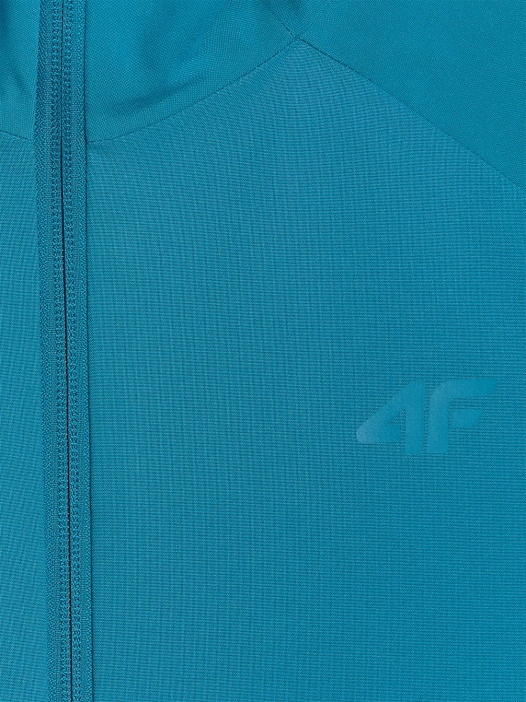 Damska kurtka przejściowa 4F 4FRAW25TTJAF0965 - turkusowa