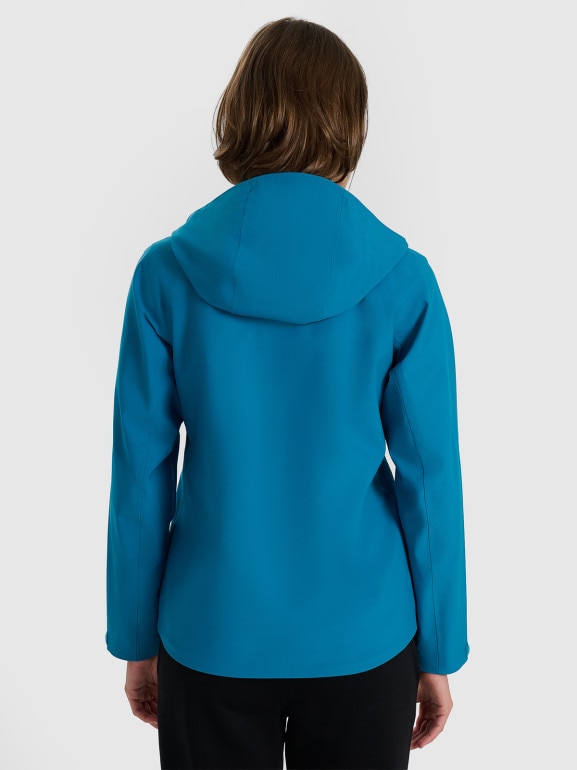 Damska kurtka przejściowa 4F 4FRAW25TTJAF0965 - turkusowa