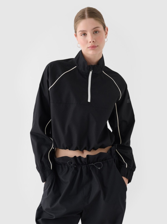 Damska kurtka przejściowa 4F 4FRSS24TTJAF0886 - czarna