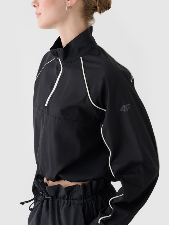 Damska kurtka przejściowa 4F 4FRSS24TTJAF0886 - czarna