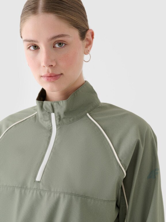 Damska kurtka przejściowa 4F 4FRSS24TTJAF0886 - zielona