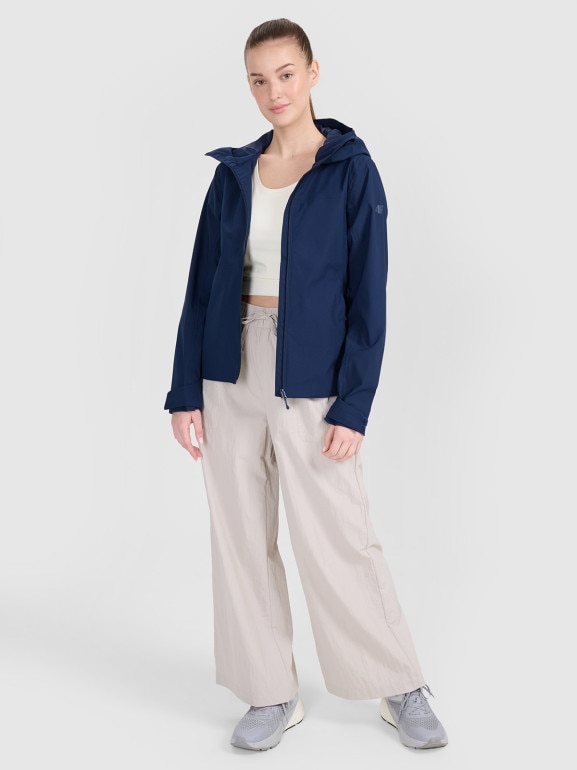 Damska kurtka przejściowa 4F 4FWSS25TTJAF702 - granatowa