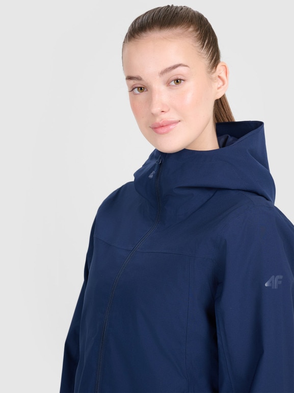 Damska kurtka przejściowa 4F 4FWSS25TTJAF702 - granatowa