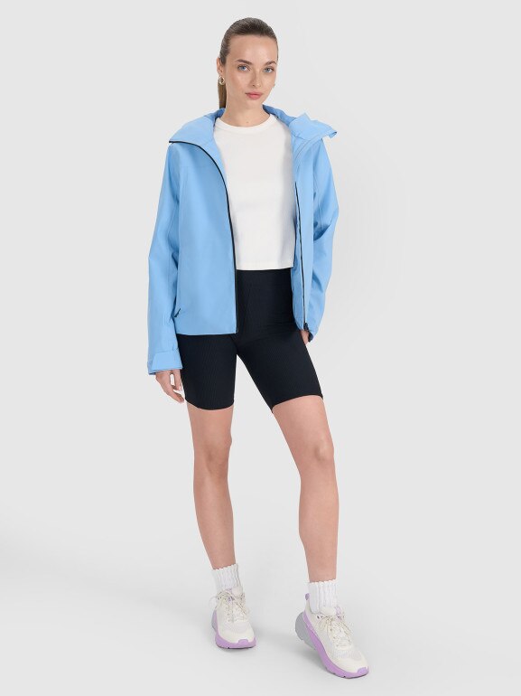 Damska kurtka przejściowa 4F 4FWSS25TTJAF702 - niebieska