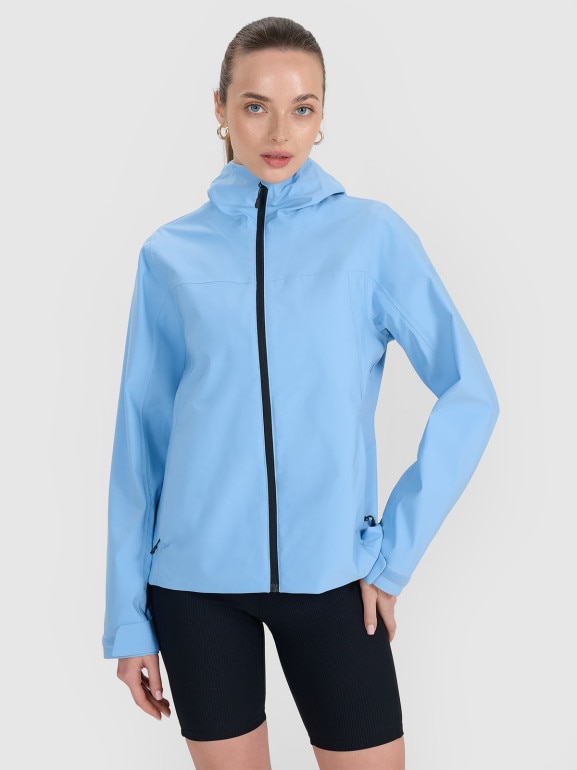 Damska kurtka przejściowa 4F 4FWSS25TTJAF702 - niebieska