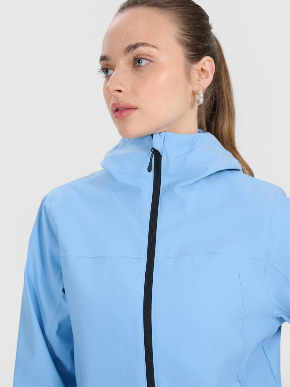 Damska kurtka przejściowa 4F 4FWSS25TTJAF702 - niebieska