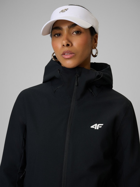 Damska kurtka przejściowa 4F 4FWSS26TTJAF1111 - czarna