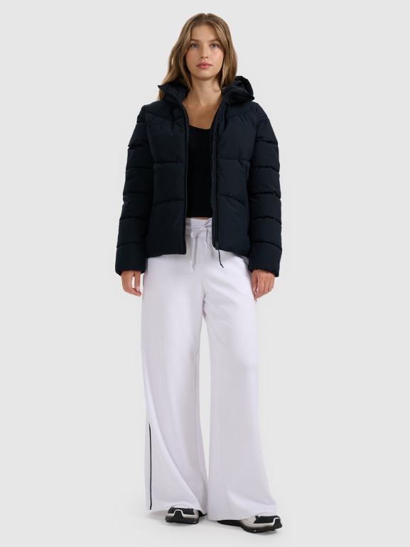 Damska kurtka puchowa 4F 4FRAW25TDJAF0798 - czarna