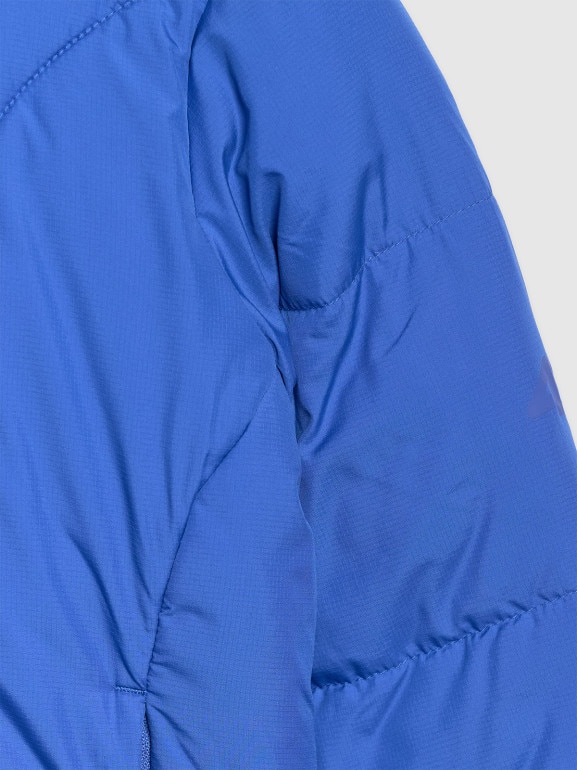 Damska kurtka puchowa pikowana 4F 4FRAW25TDJAF0706 - niebieska