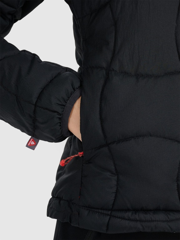 Damska kurtka puchowa pikowana Primaloft Silver 4F 4FWAW25TDJAF0782 - czarna