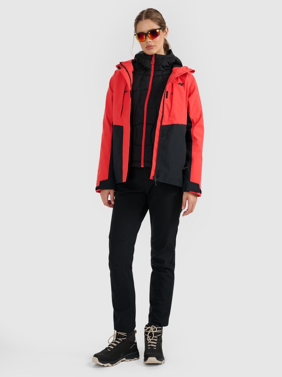 Damska kurtka puchowa pikowana Primaloft Silver 4F 4FWAW25TDJAF0782 - czarna