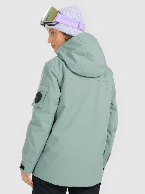 Damska kurtka snowboardowa 4F 4FRAW25TTJAF1050 - zielona