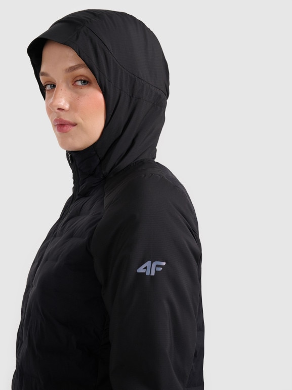 Damska kurtka trekkingowa 4F 4FWAW25TTJAF0800 - czarna
