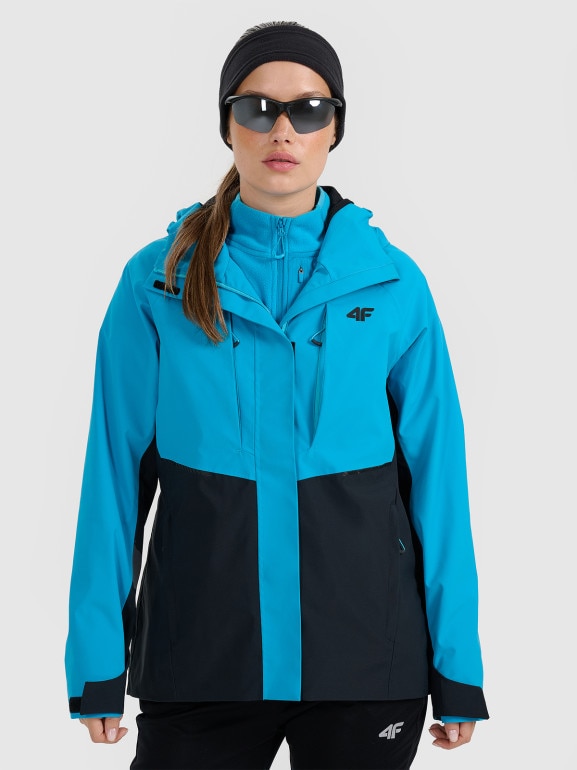 Damska kurtka trekkingowa 4F 4FWAW25TTJAF1011 - niebieska